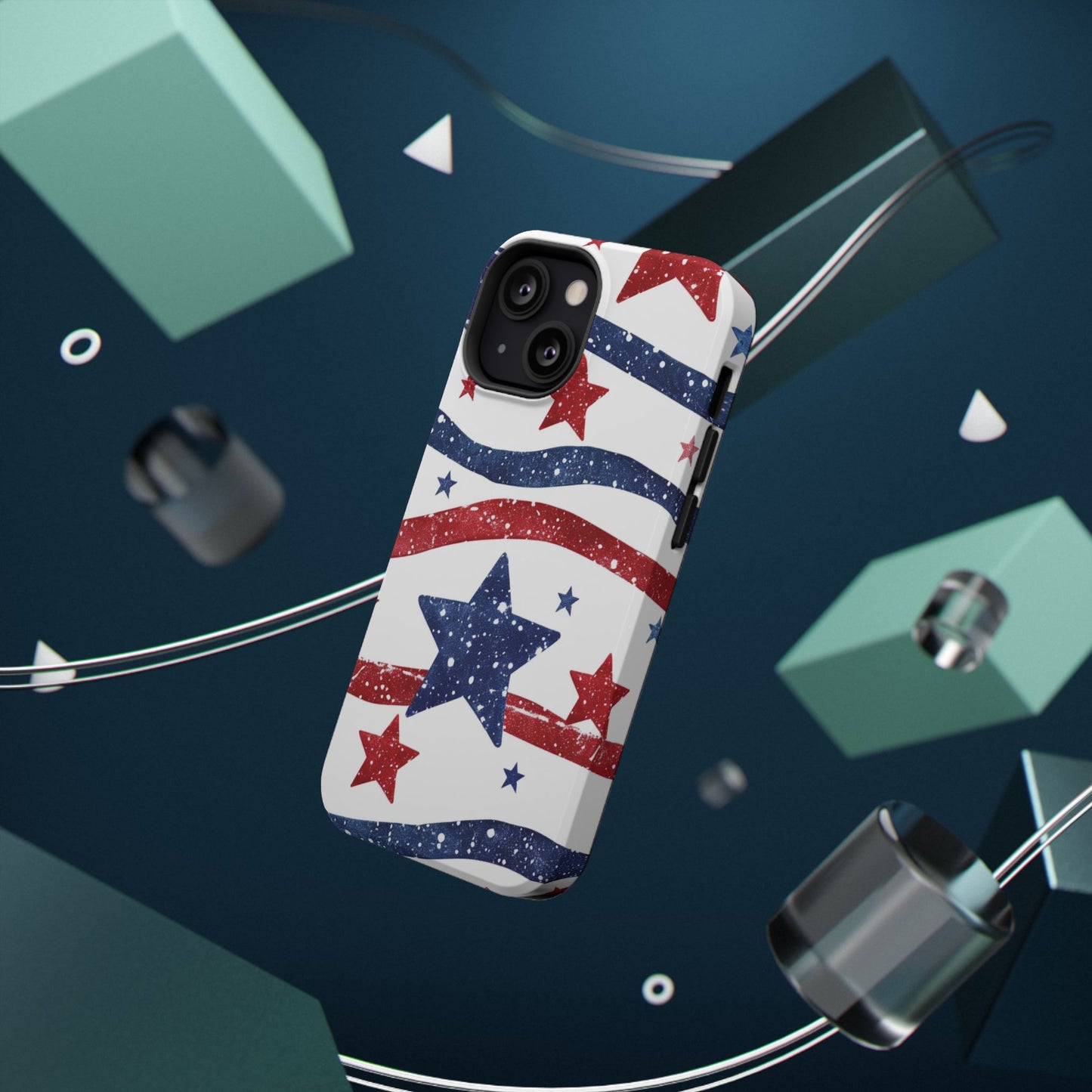 Stars & Stripes Design Impact-Resistant Phone Case