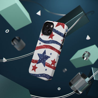 Stars & Stripes Design Impact-Resistant Phone Case