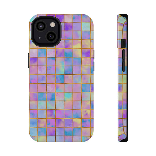 Colorful Mosaic Impact-Resistant Phone Case