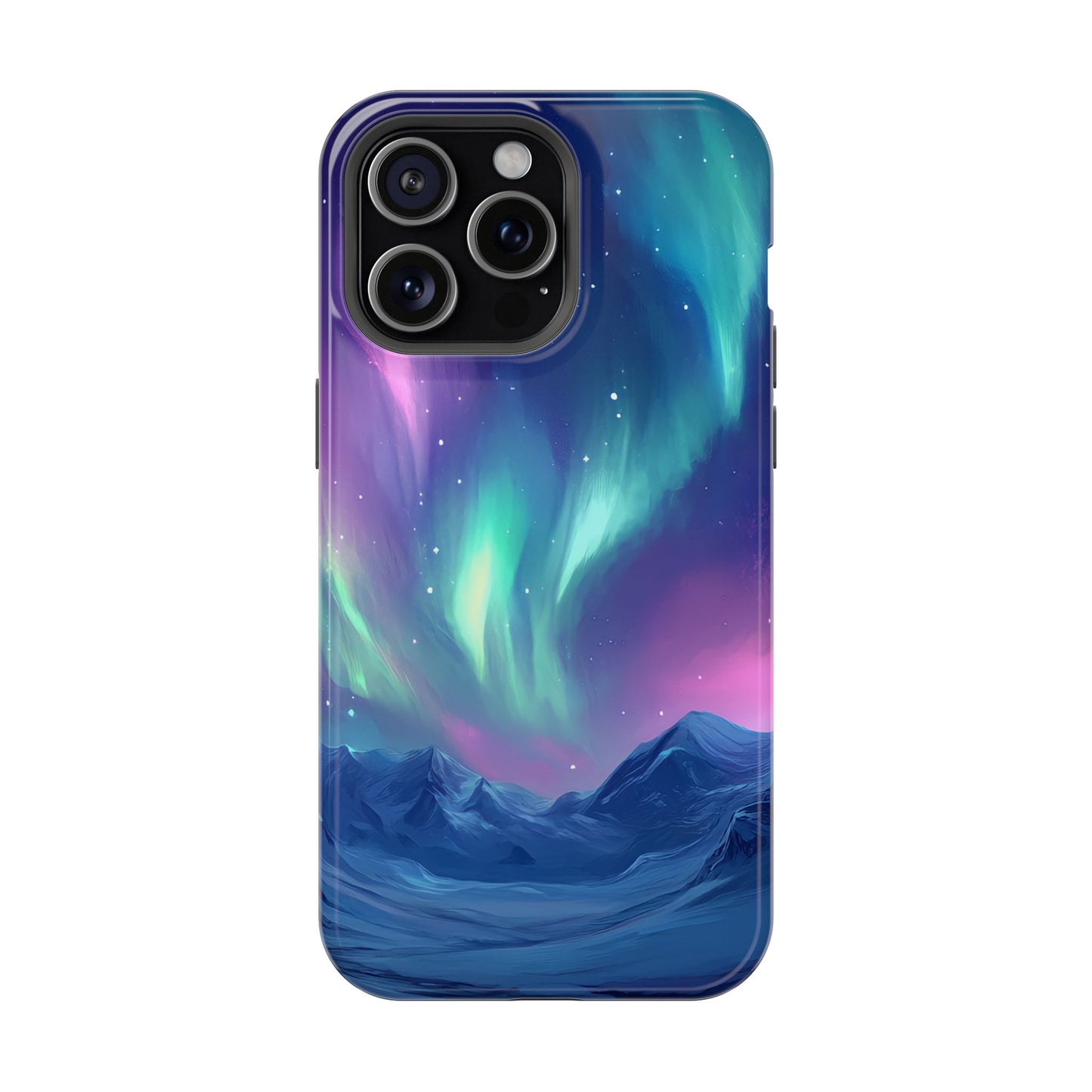Aurora Borealis Impact-Resistant Phone Case - Colorful Northern Lights Design-2