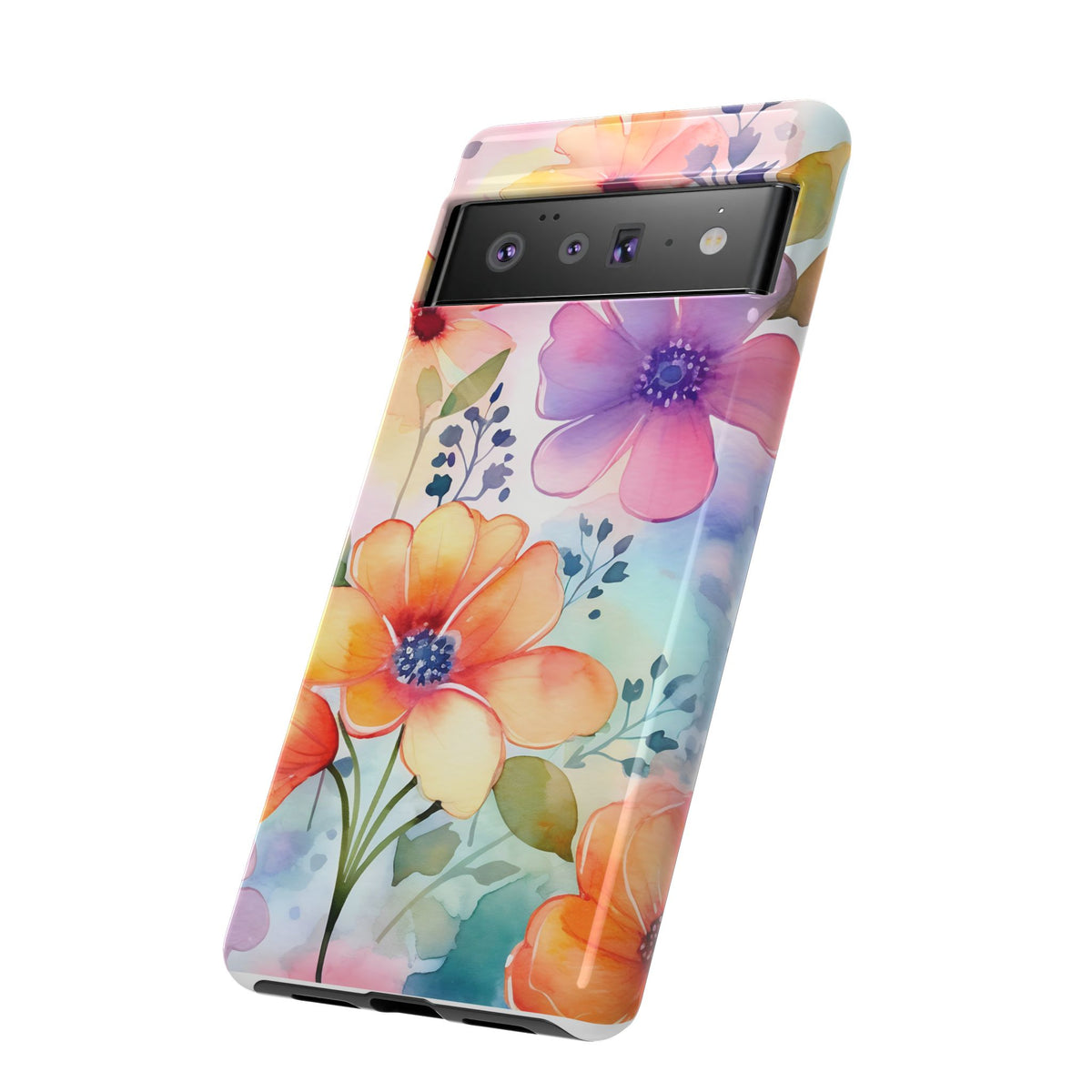 Phone Case - Spring Flower Watercolor Tough Case