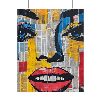 Poster Wall Art - Retro Pop Culture Woman 18 Comic Book Style