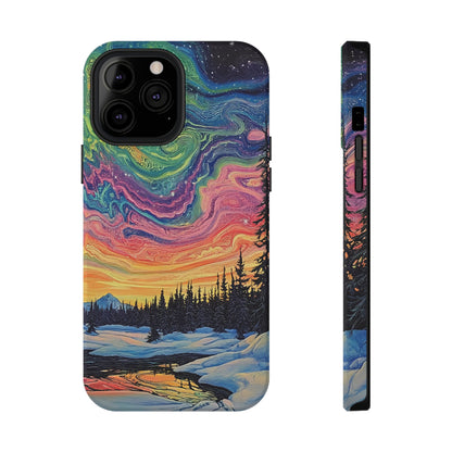 Nature-Inspired Impact-Resistant Phone Case - Vibrant Galaxy Sky Design