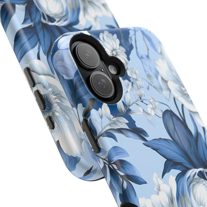 Elegant Blue Floral Phone Case