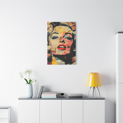 Pop Art Marilyn Monroe Canvas Print — Stretched Matte Wall Art