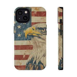 Eagle American Flag Phone Case - Impact-Resistant, Patriotic Design