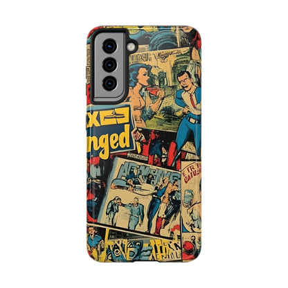 Vintage Comic - Tough Phone Cases, Superhero Phone Covers