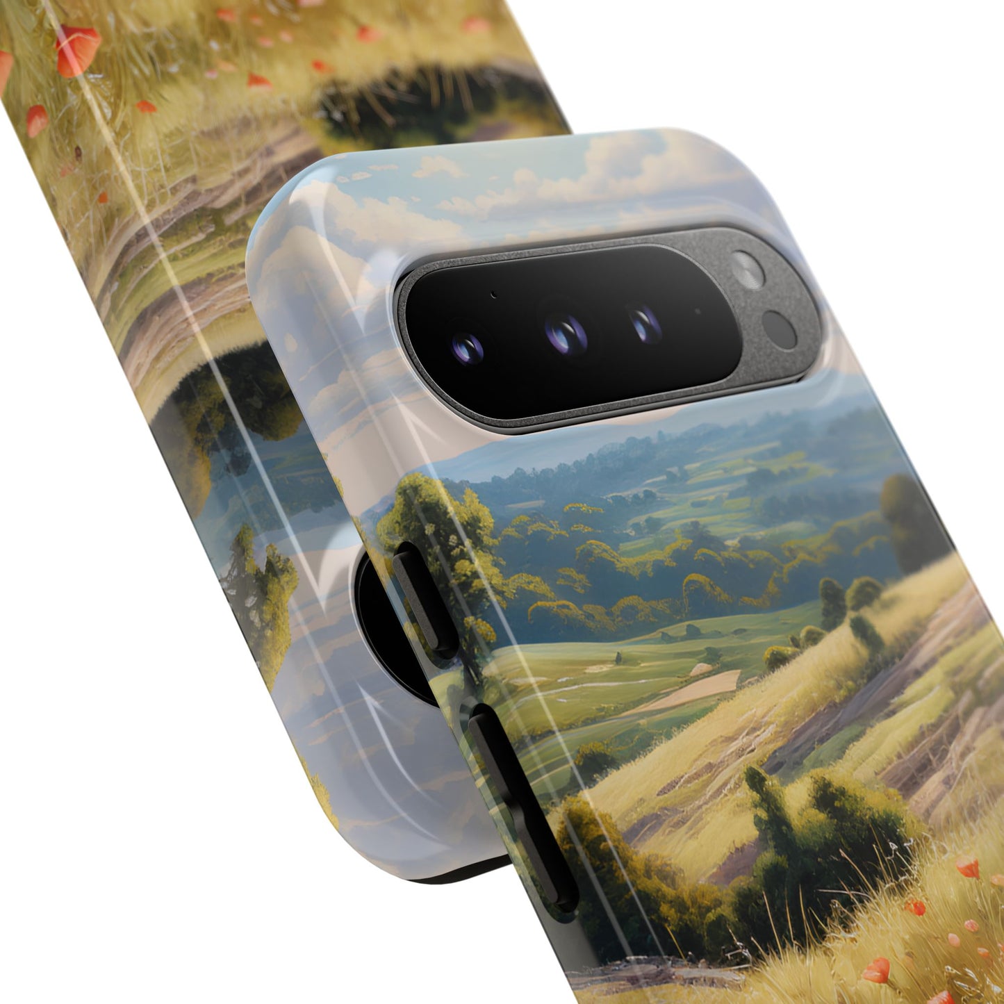 Phone Case with Beautiful Poppy Field Design