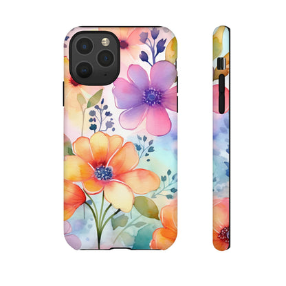 Phone Case - Spring Flower Watercolor Tough Case