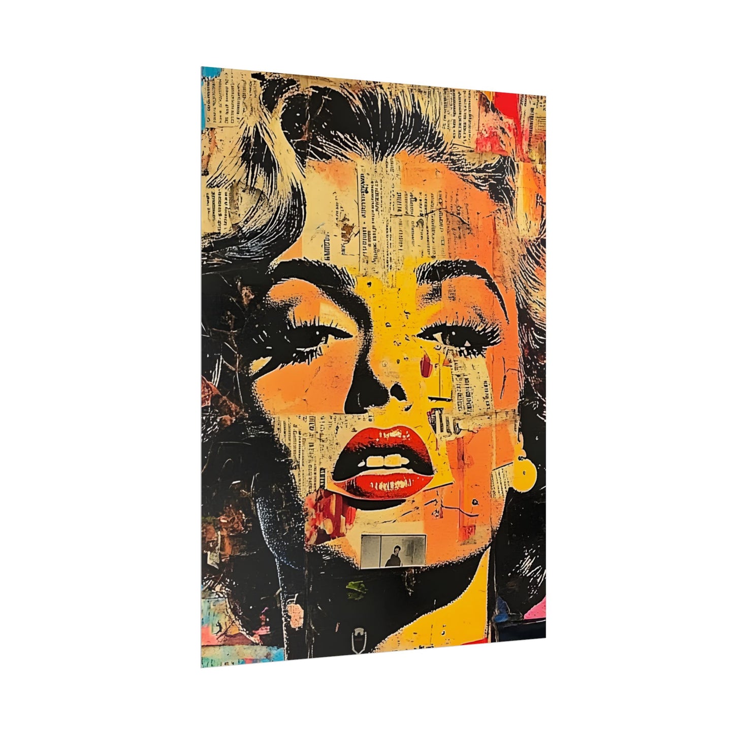 Wall Art Poster - Retro Pop Culture Woman 16, Comic Book Style