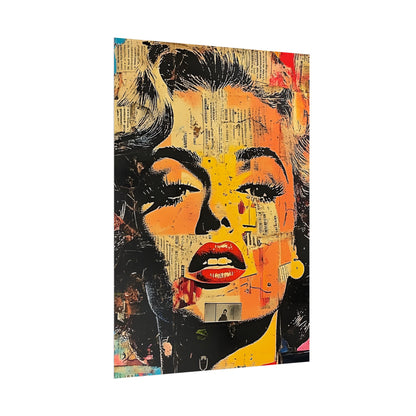 Wall Art Poster - Retro Pop Culture Woman 16, Comic Book Style
