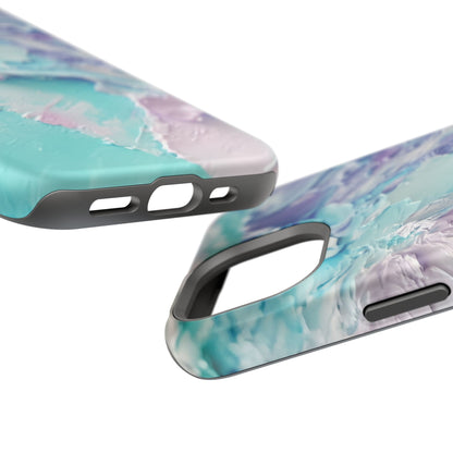 Aqua Abstract Impact-Resistant Phone Case