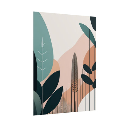 Mid- century nature design poster