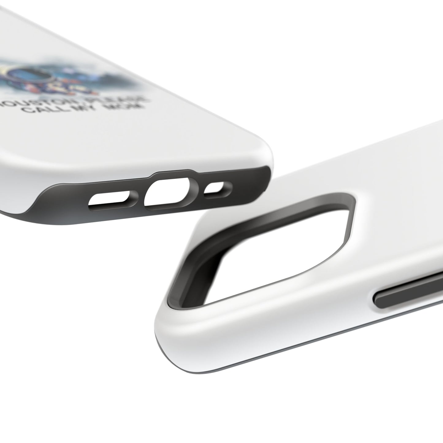 Astronaut Phone Case - "Houston, Please Call My Mom" Impact-Resistant Cover for Space Lovers