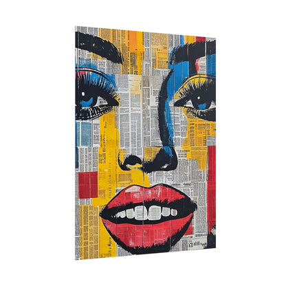 Poster Wall Art - Retro Pop Culture Woman 18 Comic Book Style
