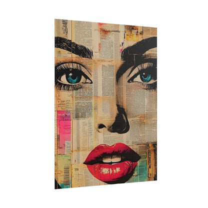 Retro Pop Culture Woman Poster 13 ,  Comic Wall Art