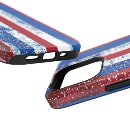 Patriotic Stripes Impact-Resistant Phone Case