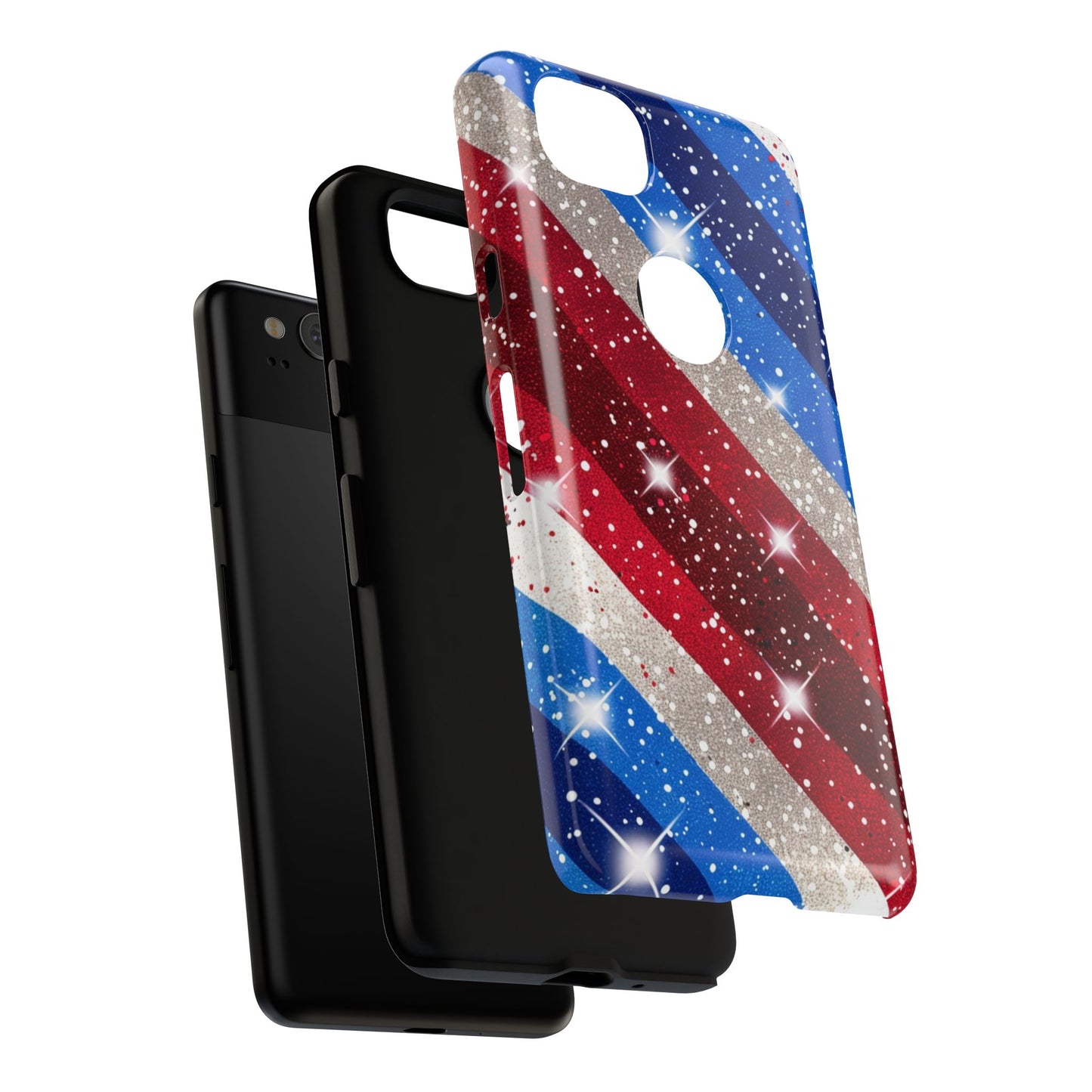 Glittery Patriotic Phone Case - Tough Cases