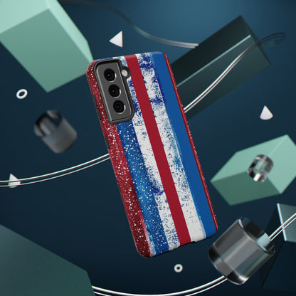 Patriotic Stripes Impact-Resistant Phone Case