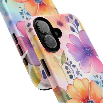 Phone Case - Spring Flower Watercolor Tough Case