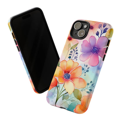 Phone Case - Spring Flower Watercolor Tough Case