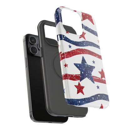 Stars & Stripes Design Impact-Resistant Phone Case