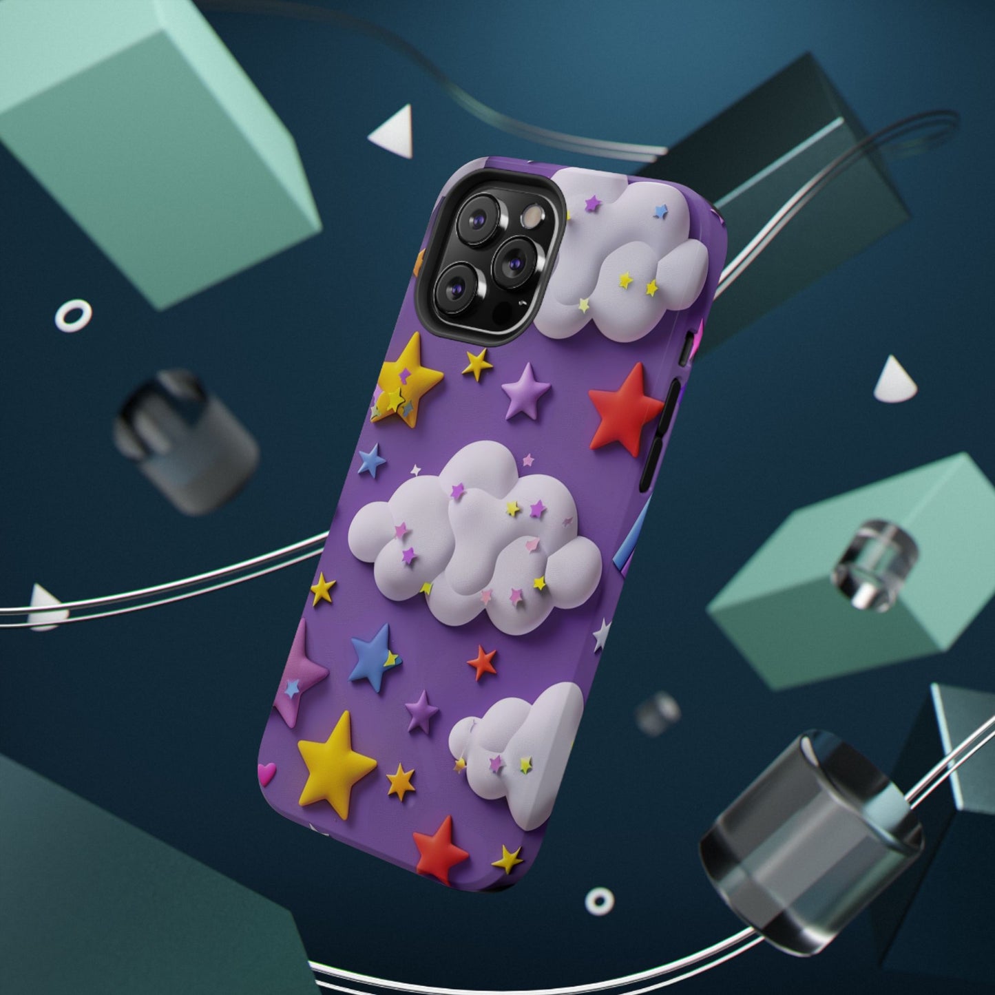 Colorful Cloud & Star Phone Case