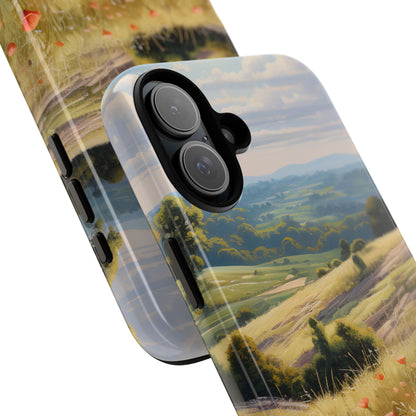Phone Case with Beautiful Poppy Field Design