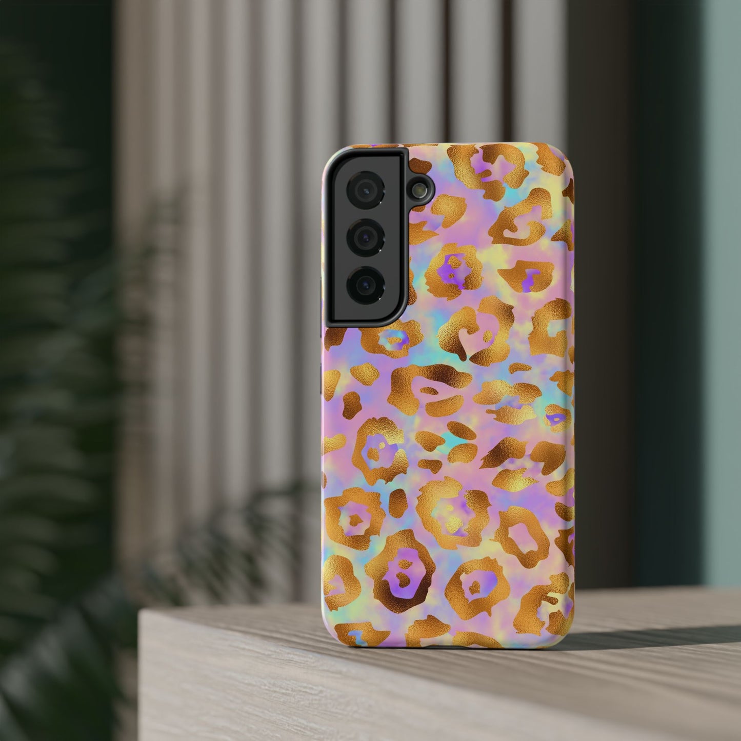 Leopard Print Impact-Resistant Phone Case