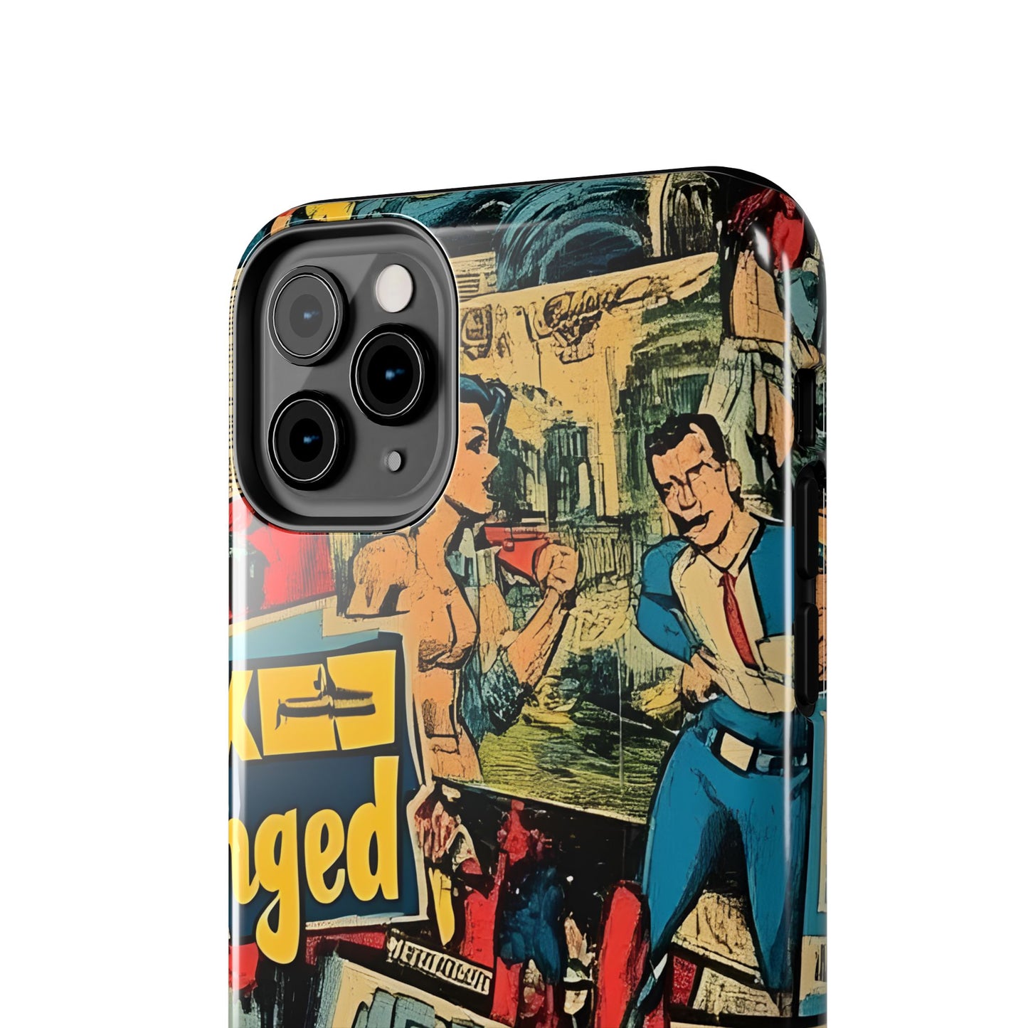 Vintage Comic - Tough Phone Cases, Superhero Phone Covers