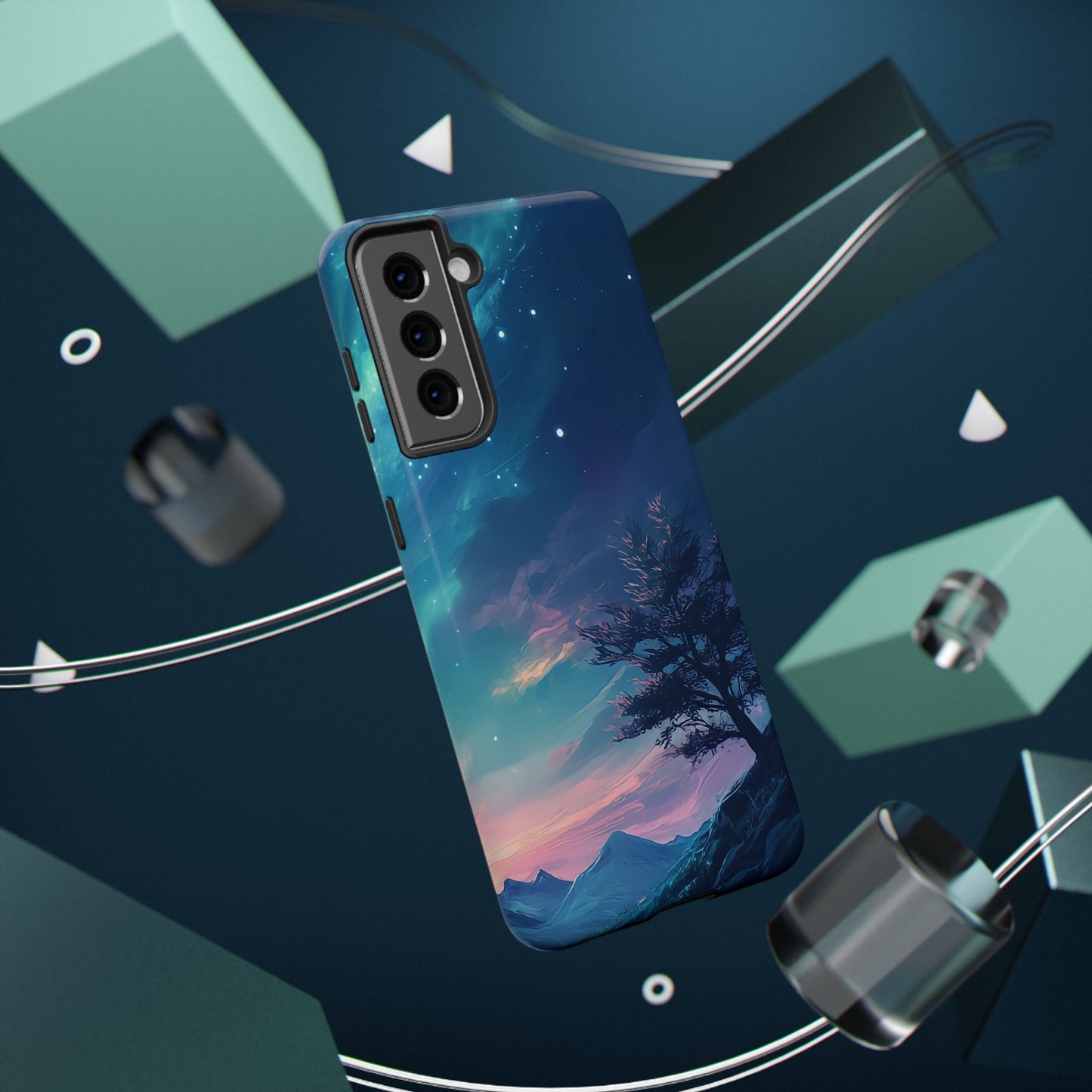 Stunning Galaxy Tree Impact-Resistant Phone Case