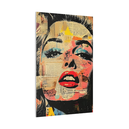 Canvas Wall Art Print, Retro Pop Culture Women 3 - Modern Home Decor, Wall Art, Gift for Art Lovers, Pop Art, Unique Gift for Her