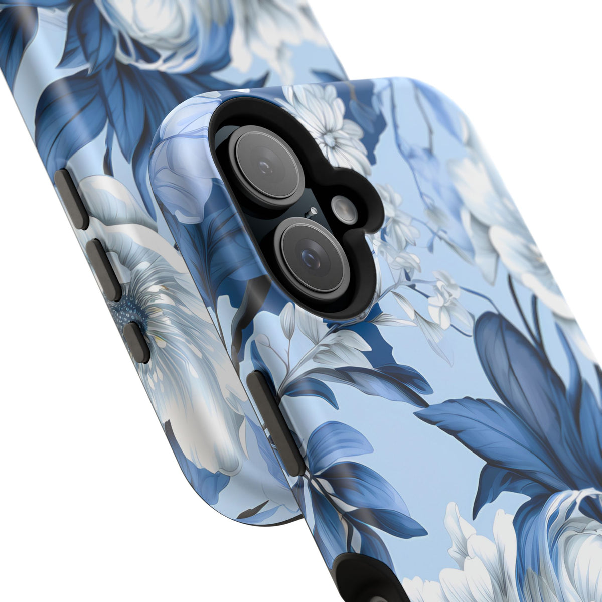 Elegant Blue Floral Phone Case