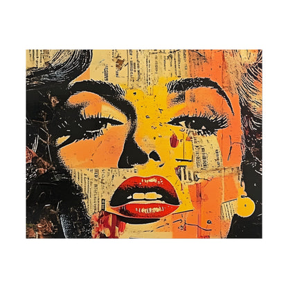Wall Art Poster - Retro Pop Culture Woman 16, Comic Book Style