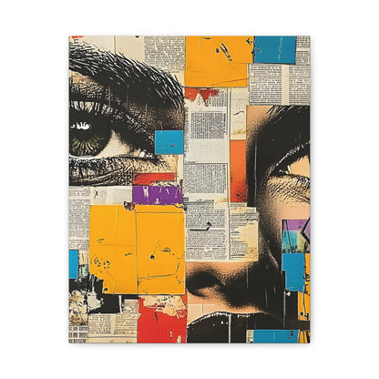 Canvas Wall Art -  Retro Pop Culture woman 4