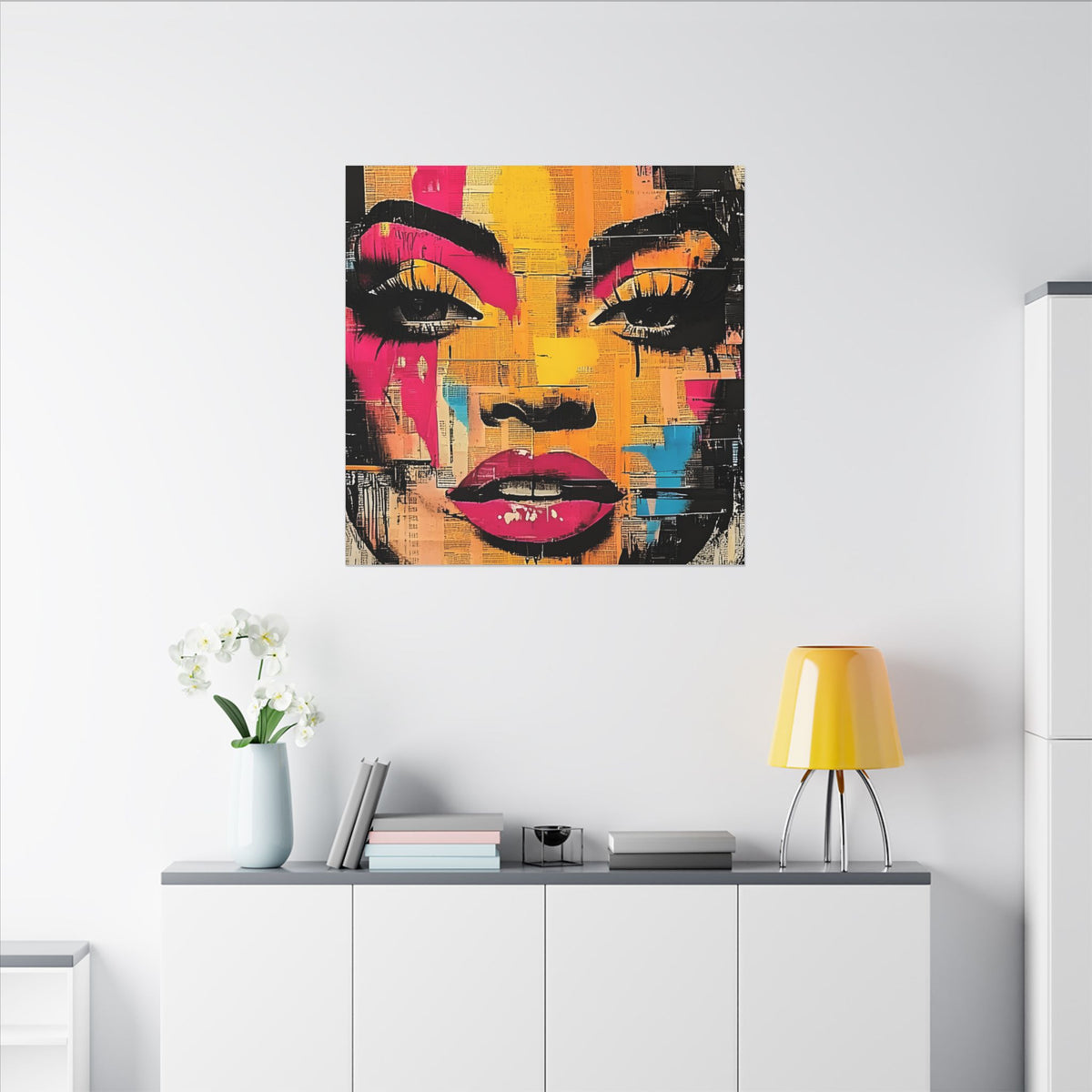 Canvas Wall Art - Retro Pop Culture Women 1