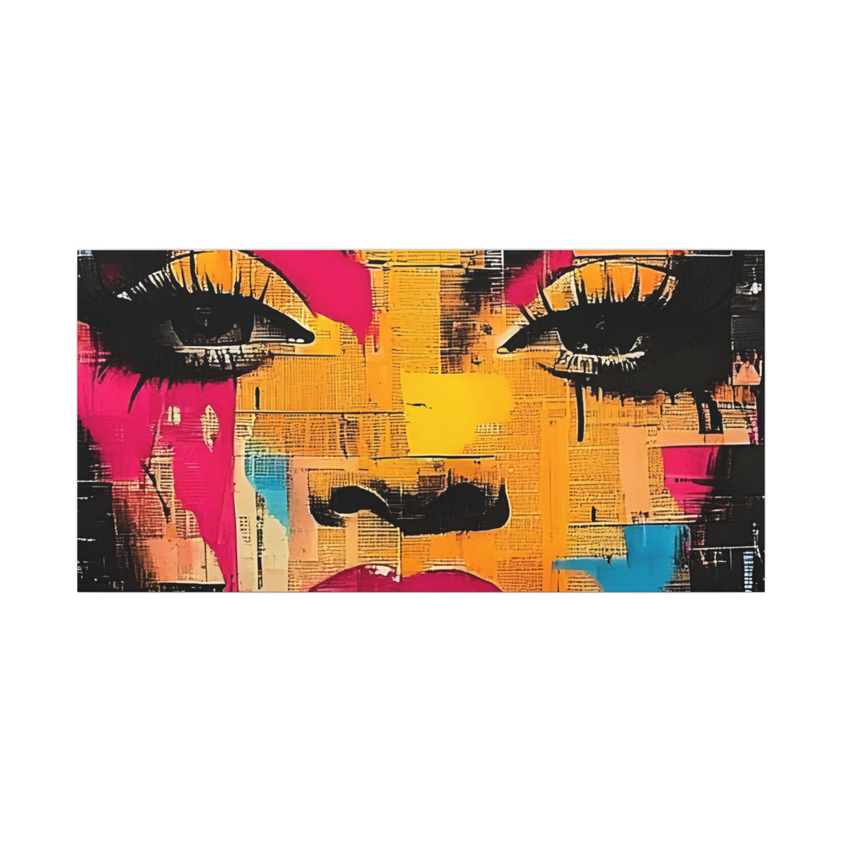 Canvas Wall Art - Retro Pop Culture Women 1