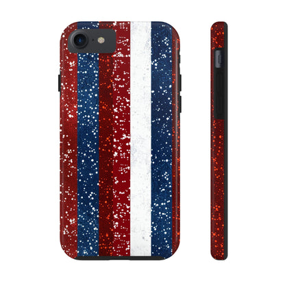 Patriotic Glitter Tough Phone Case