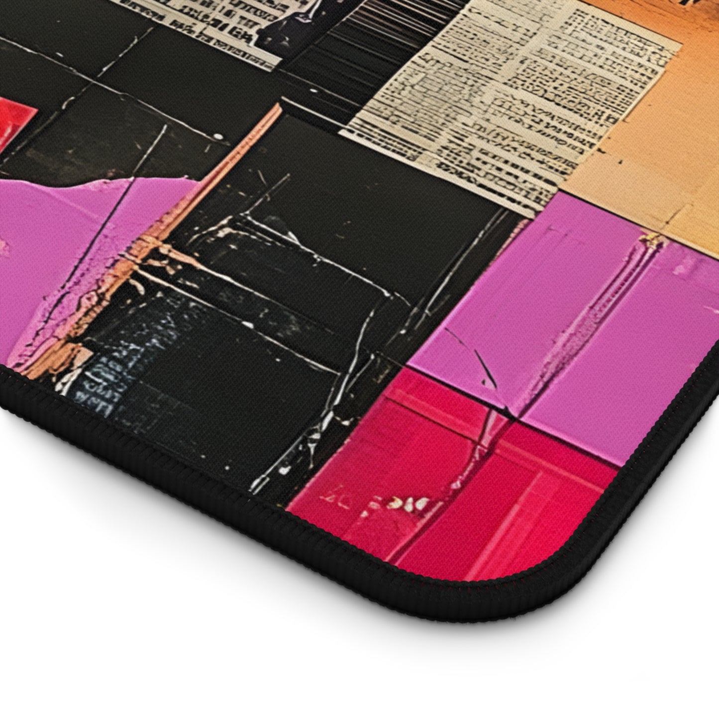 Pop Art Desk Mat — Retro Newspaper Pop Art Mouse Pad 6