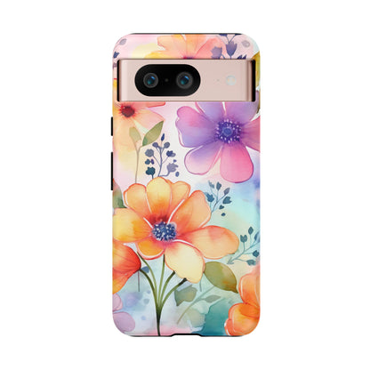 Phone Case - Spring Flower Watercolor Tough Case