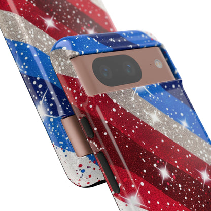Glittery Patriotic Phone Case - Tough Cases