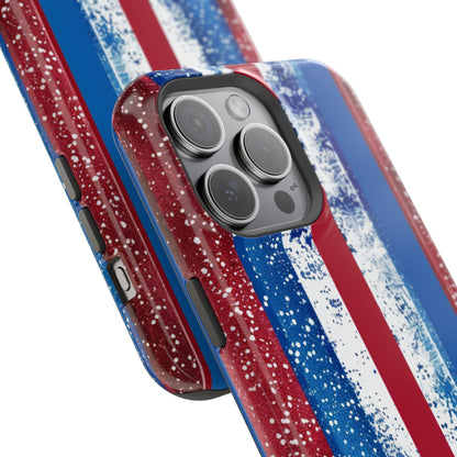 Patriotic Stripes Impact-Resistant Phone Case