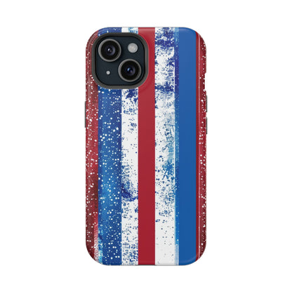 Patriotic Stripes Impact-Resistant Phone Case