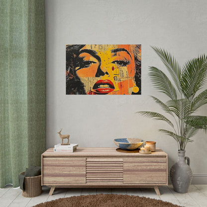 Wall Art Poster - Retro Pop Culture Woman 16, Comic Book Style