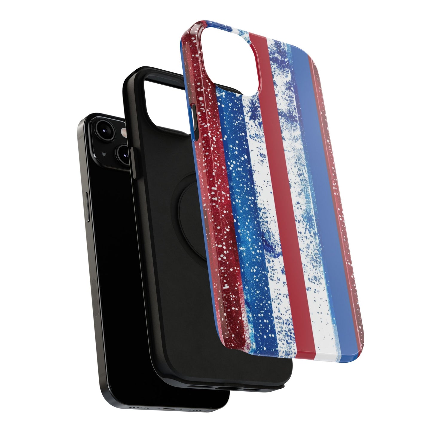 Patriotic Stripes Impact-Resistant Phone Case