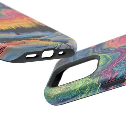 Nature-Inspired Impact-Resistant Phone Case - Vibrant Galaxy Sky Design