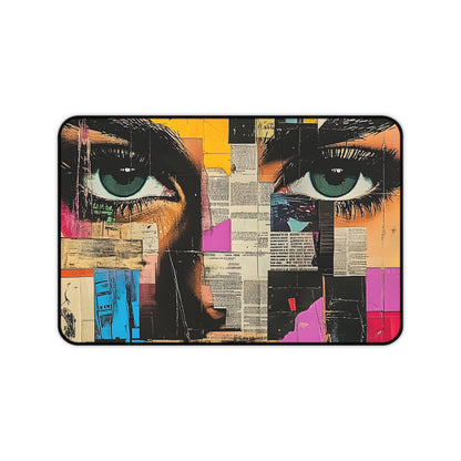 Pop Art Desk Mat — Retro Newspaper Pop Art Mouse Pad 6