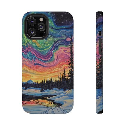 Nature-Inspired Impact-Resistant Phone Case - Vibrant Galaxy Sky Design