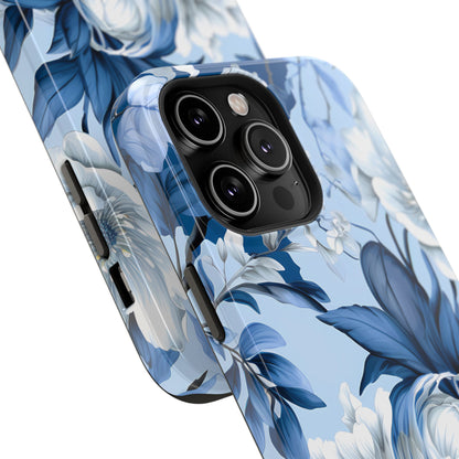 Elegant Blue Floral Phone Case