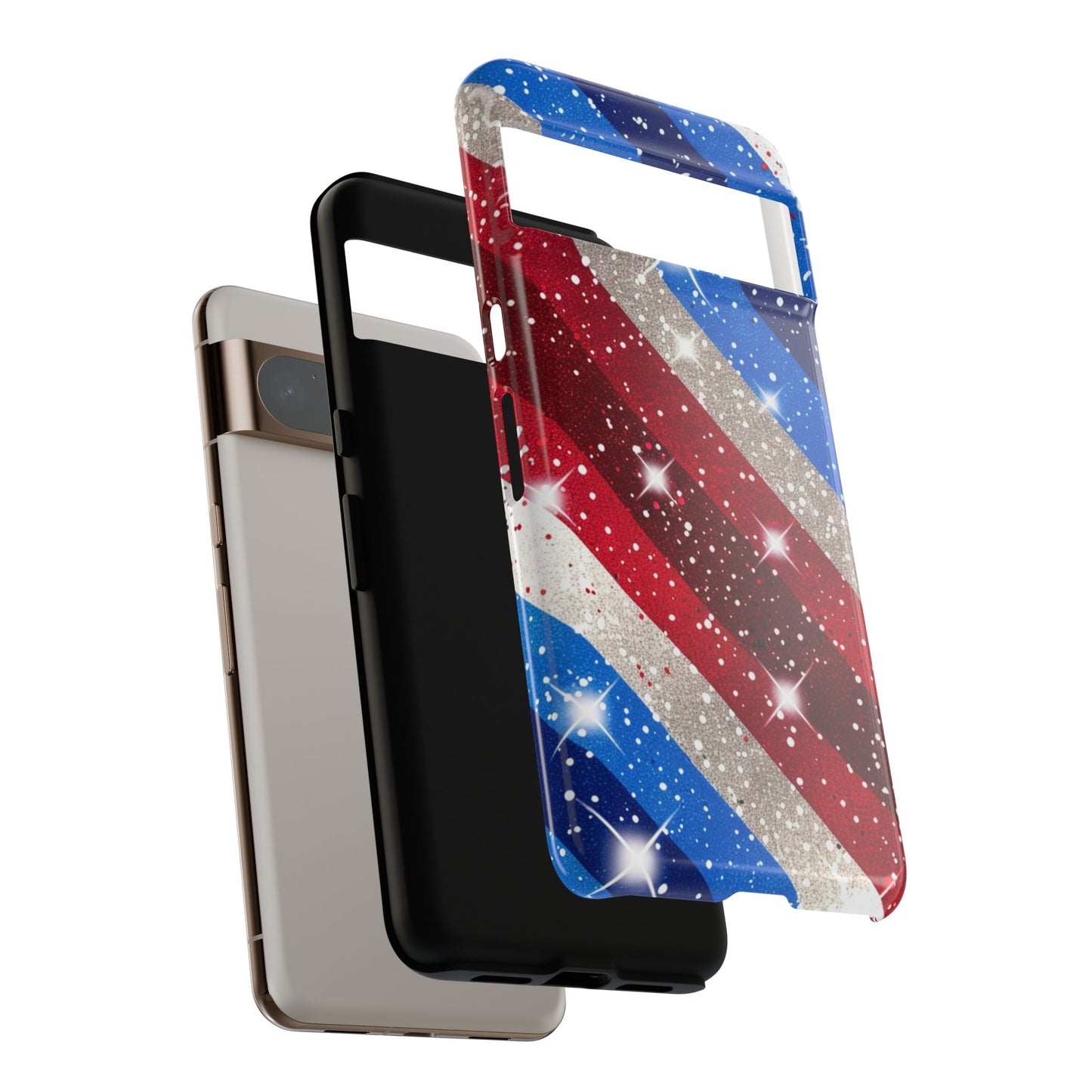 Glittery Patriotic Phone Case - Tough Cases